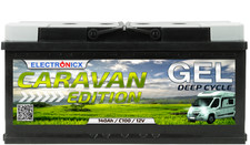 Electronicx Caravan Edition Gel Batteria 140 AH 12V Camper Barca Alimentazione