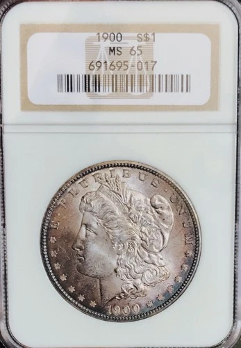 1900 MORGAN DOLLAR! NGC MS65! EXTRAORDINARY GRADE! GORGEOUS TONING! NR #S1072