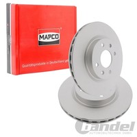 2X Mapco Bremsscheiben 259Mm BelÜFtet Vorne Passend FüR Dacia Logan Sandero Niss