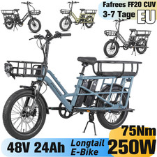 Bicicletta elettrica FAFREES FF20 CUV 250W Cargo 48V24Ah Longtail 25km/h 140KM 20 pollici