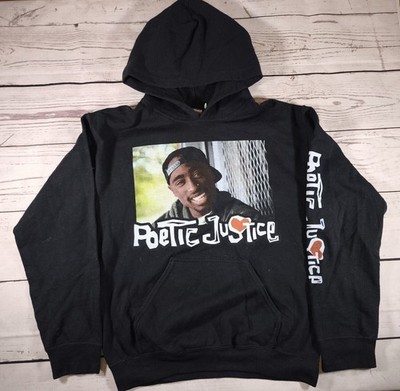 Tupac Shakur Poetic Justice Hoodie Herren Größe Small Arm Hit Gildan Sweatshirt