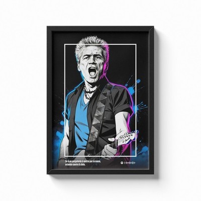 LIGABUE Poster personalisiert Druck A4 A3 A2 mit Text und Spotify Code