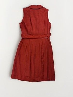 White House Black Market Sleeveless Trench Dress Burnt Orange Linen Blend Size 0 | eBay White House Black Market Sleeveless Trench Dress Burnt Orange Linen Blend Size 0 | eBay