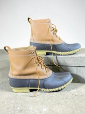 L.L. Bean Bean Boots 8  Leather Rubber Duck H...
