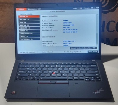Lenovo Thinkpad T495 AMD Ryzen 5Pro 3500U 2.1GHz 16GB RAM Notebook