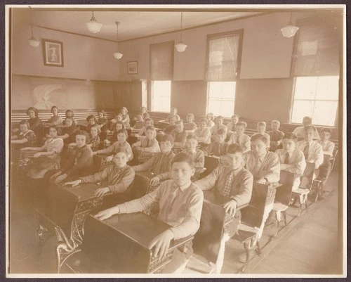 Rumford, Maine 7th Grade Classroom Photo ca. 1935 - All Students Identified