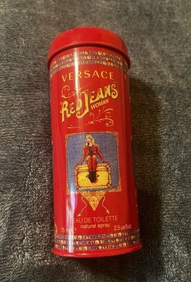 Versace Red Jeans Woman Eau de Toilette Tin 75ml 2.5 fl oz Collectible Fragrance