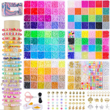 6 Box Set Friendship Bracelet Making Kit - 13000 Pcs, DIY Jewelry Making Set ...