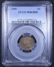 1890 Indian Head Cent - 1c PCGS MS63 RB - Red Brown - Nice Coin!