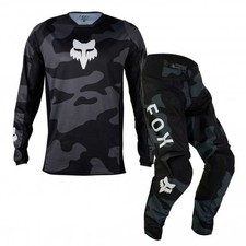 Image of Fox MX Jersey & Pant Kit Deal - 180 BNKR (Black/Camo M/32")