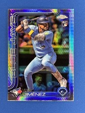 2025 Topps Chrome #276 Leo Jimenez Rookie Prism Refractor RC Blue Jays