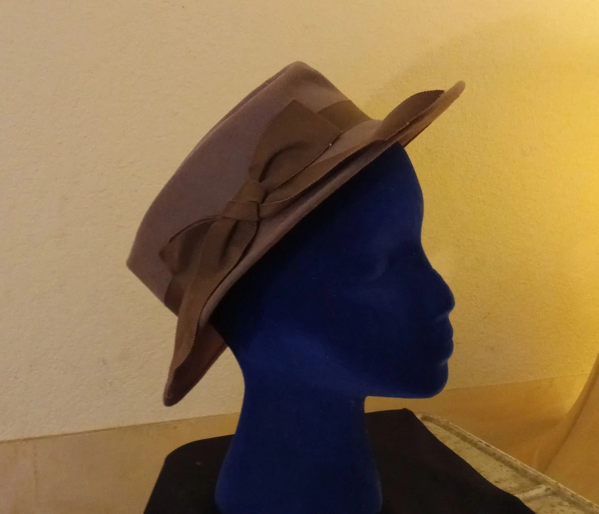 Nordstrom Fedora Hat Taupe Tan 100% Wool Made in Italy Brim Bow Nordstrom Fedora Hat Men main image 3