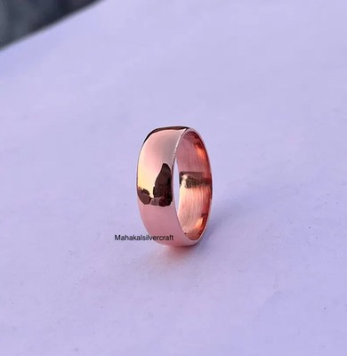 Pure Copper Ring for Men and Women: Handmade Dainty Minimalist Rings. Indian jew