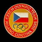 Nice-looking Milano-Cortina 2024 Winter Olympics - Czechia NOC Pin — photo 1
