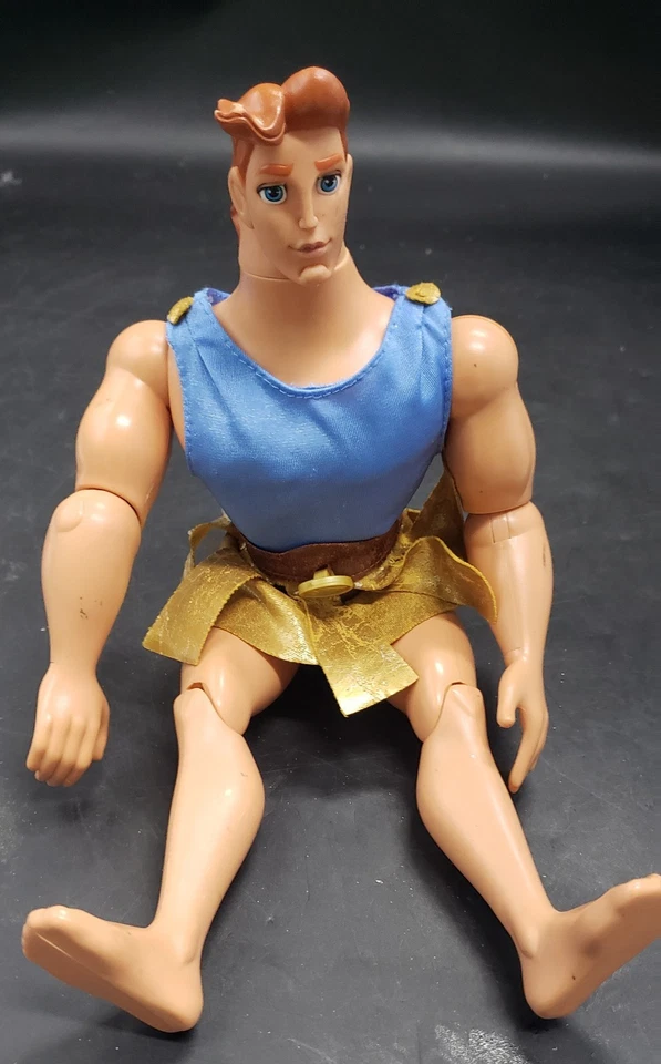 Disney Hércules Mattel 1996 Vintage Golden Glow Hero 12” Figura de acción Muñeca Juguete Foto 3 de 4