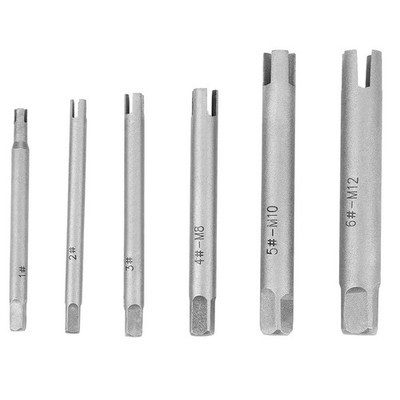 Gewindebohrer Auszieher Satz, 6 Stück Schnellarbeitsstahl Screw Extractor, Ab...