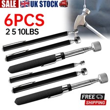 6PCS Telescopic Flexible Magnetic Pick Up Tool LONG REACH Pickup Kit 2-5-10LBS