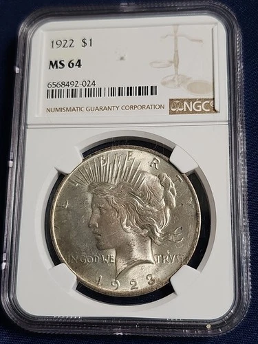 1922 Peace Dollar MS64 #b3