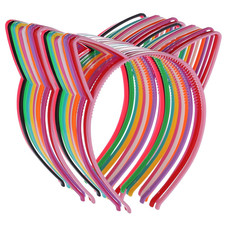 24 Cat Ear Headbands Plastic Hairbands Hair Hoops Party Costume Daily Decoration