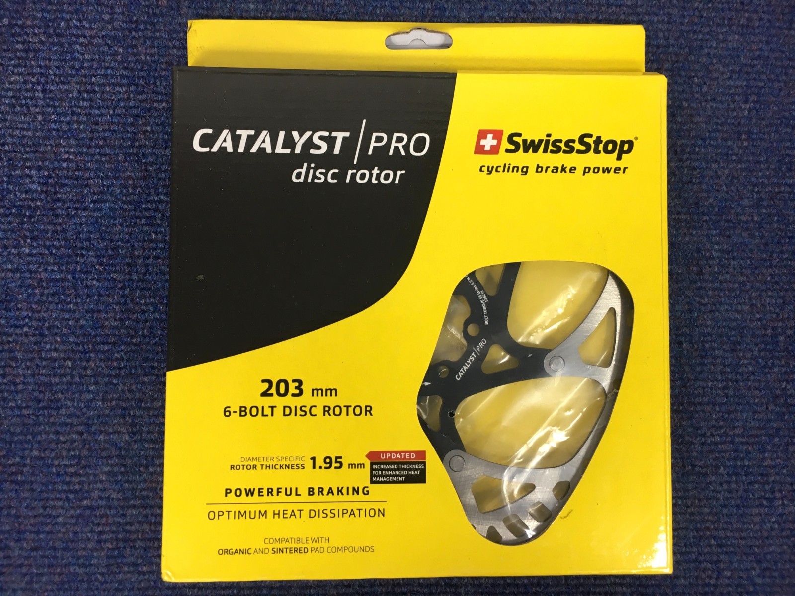 Rotore a disco per mountain bike SwissStop 6 bulloni spessore 203 mm 1,95 mm foto 2