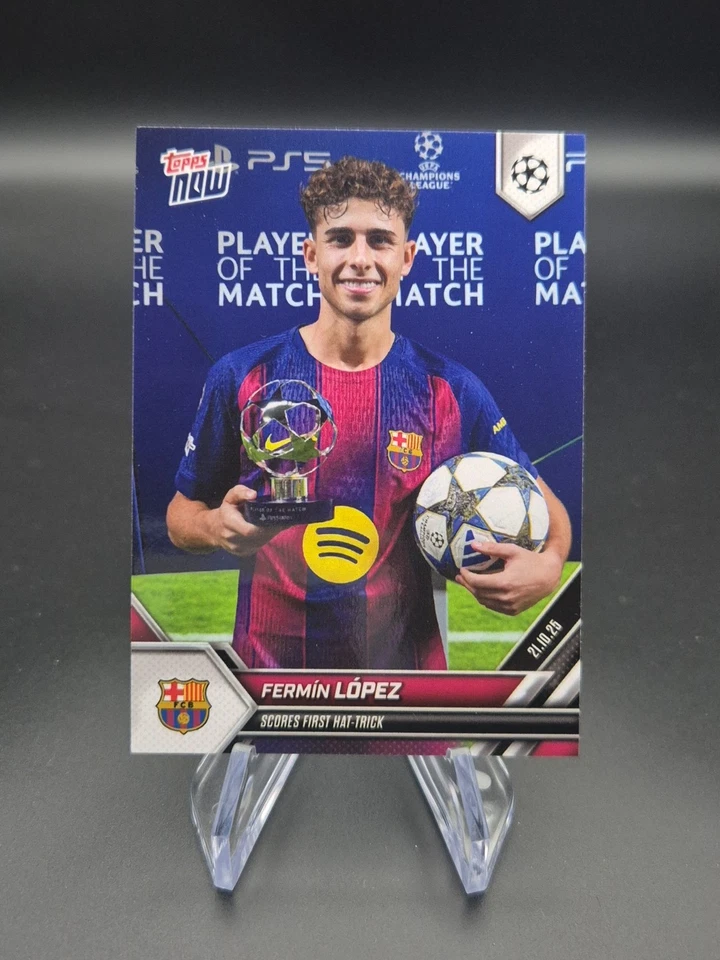 Topps Now UCL 2025-26 - #032 Fermin Lopez FC Barcelona
