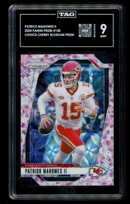 2024 Panini Prizm #138 Patrick Mahomes II Cherry Blossom - TAG 9 🔥KC Chiefs 🏈