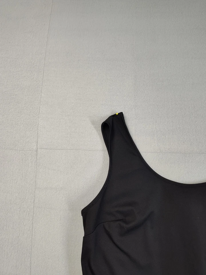 JS Collections Woman Tank Black 14W Crew Neck Sleeveless Workwear Blouse Top - Image 2 of 4