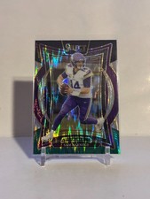 2024 Panini Select - Concourse Sam Darnold #92 Black & Green Shock Prizm