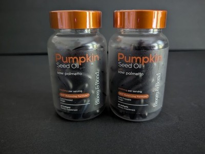 2 pack  - NEW Bloom & Bond - Pumpkin Seed Oil w/ Saw Palmetto 2000mg - ex. 4/28