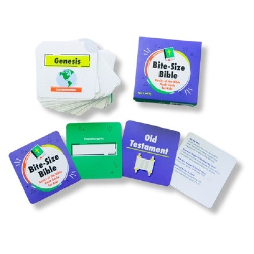 Bite-Size Bible: Books of the Bible Flash Cards for Kids by Kidspring
