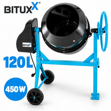 Zementmischer Betonmischmaschine M&ouml;rtel Betonmischer Elektrisch 120L Bituxx&reg;