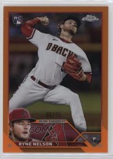 2023 Topps Chrome Orange Refractor 6/25 Ryne Nelson #193 j7t