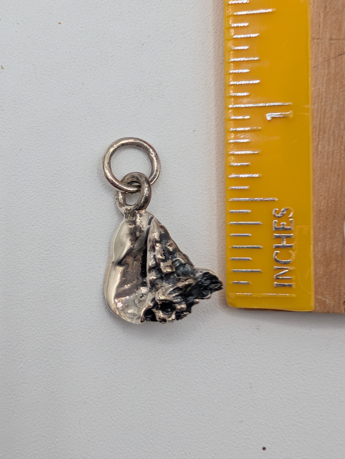 Solid 925 Sterling Silver Conch Shell Necklace Pe… - image 6