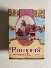 Vintage 1983 Pumpers Ladies High Bulk Knee High Support Socks Jobst Brown Small