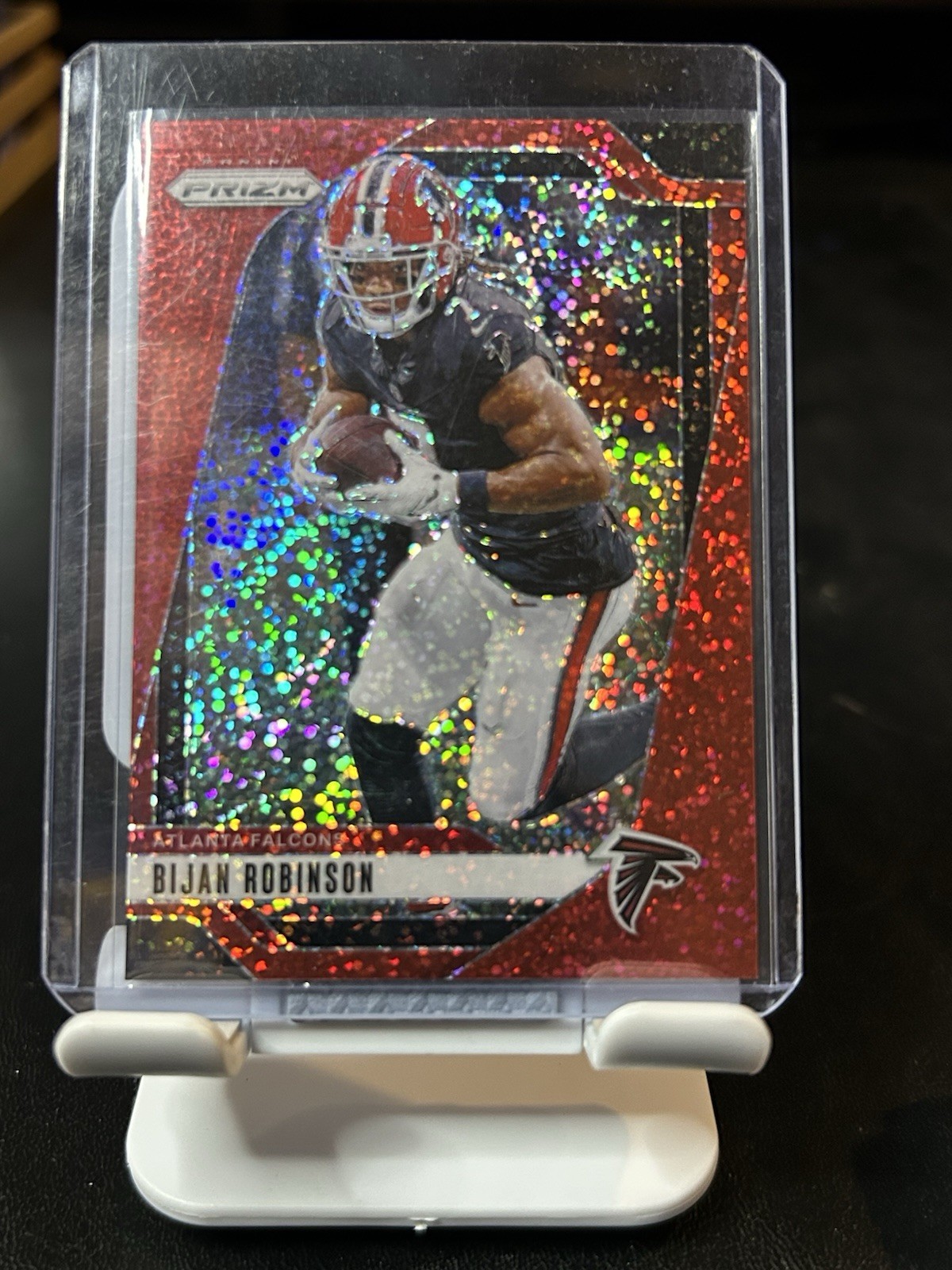 2024 Panini Prizm - Bijan Robinson #11 Red Sparkle Prizm