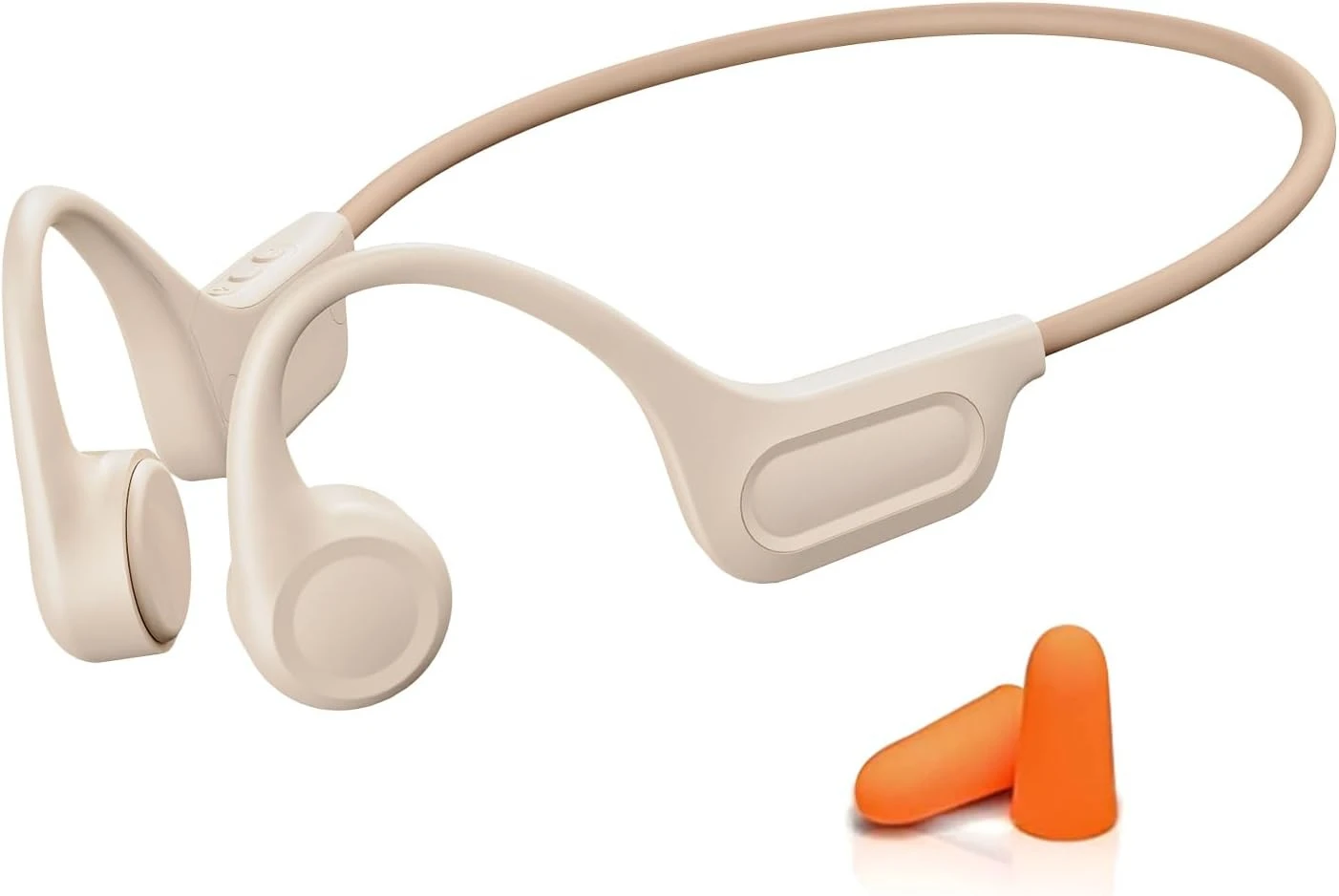 Bluetooth 5.3 Bone Conduction Headphones with 8H Playtime HD Call Built-in Mic