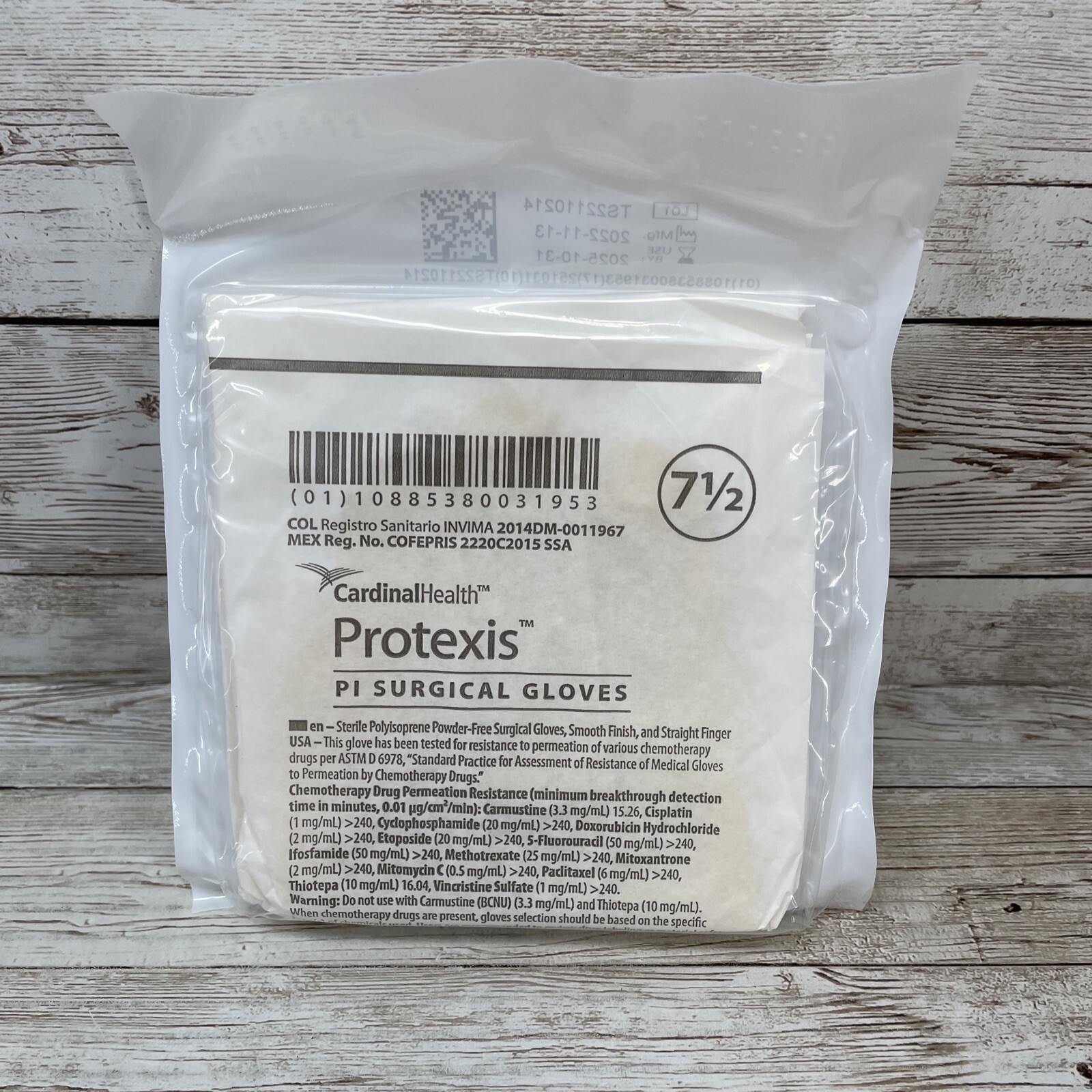 *25 Pair* Cardinal Health Protexis PI Surgical Gloves, Size: 7.5 EXP: 10/25