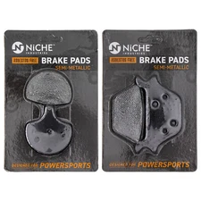 Brake Pad Set for Harley-Davidson Dyna Softail Heritage Front Rear Semi-Metallic