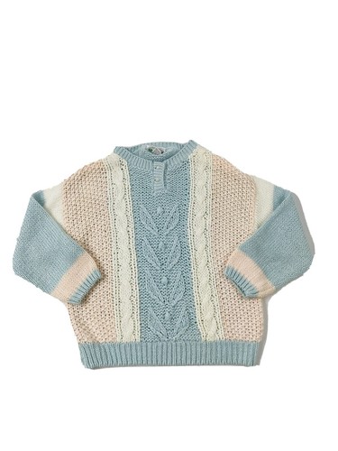 VTG 80s Mod Womens Medium Hand Knit 