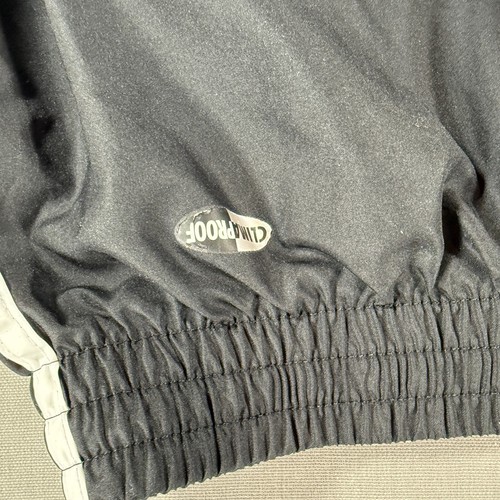 VTG Adidas Windbreaker Pants Mens 2XL Black Track Mesh Lined Insulated Y2K - Picture 11 of 12