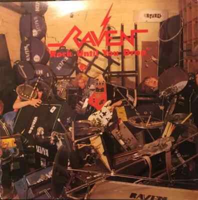 LP Raven Rock Until You Drop SILVER HAND BLUE TEXT LABEL NEAR MINT Neat Reco