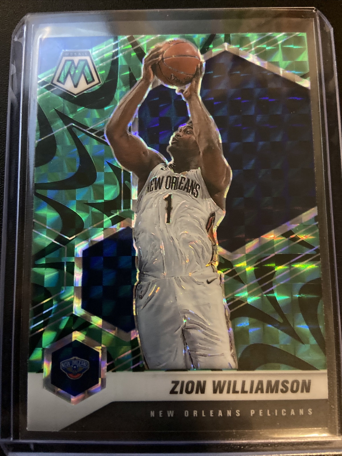 2020-21 Mosaic Zion Williamson Reactive Green Cereal SSP #49