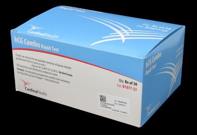 NEW 30-PACK Cardinal hCG Rapid Pregnancy Test Combo Urine Serum Cassette EXP '26