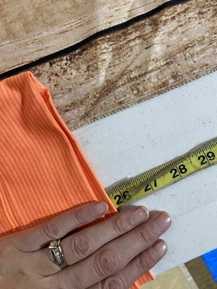 Sudadera Under Armour Mujer Talla Grande Pullover Naranja Rayas Atletismo Foto 3 de 4