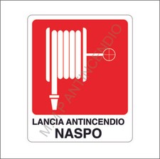 Cartello Segnaletico Lancia antincendio naspo