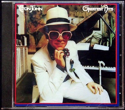 Elton John Greatest Hits CD 1974   Classic Rock Pop Album Your Song Crocodile