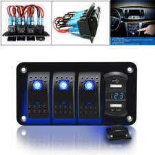 Kippschalter-Panel-Licht 12V 24V für Marine-Boot-LKW-Anhänger-Doppellichter