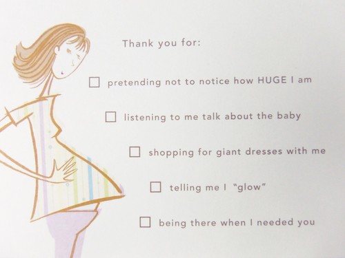 Juego de 10 tarjetas de agradecimiento de American Greetings de una mujer embarazada - Imagen 2 de 2