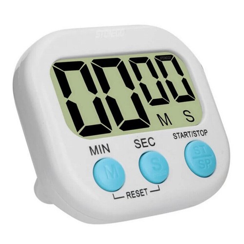 4X Digital Kitchen Timer Magnetic Cooking LCD Large Count Down Clear Loud Alarm - Picture 5 of 12