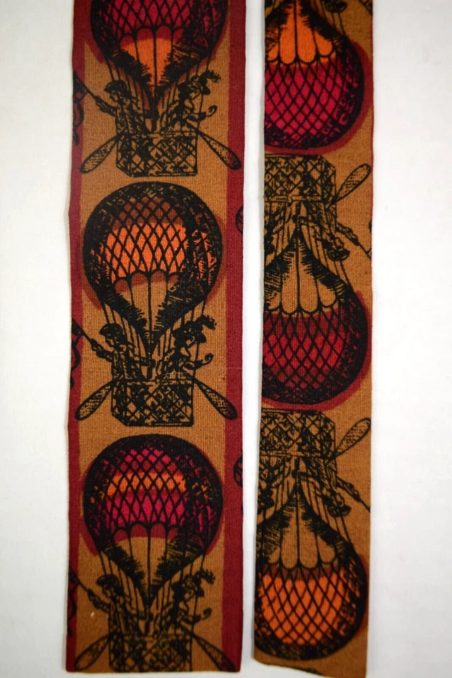 Corbata de Colección Años 40 50 Pollo Pequeño Extremo Cuadrado Globo Pintado a Mano 45" x 1.75" Foto 2 de 4